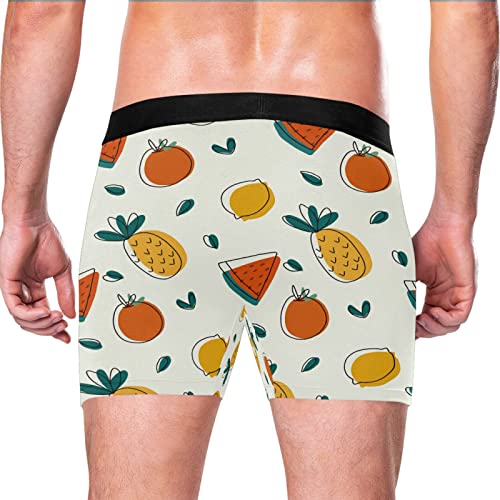 Bóxer para hombre calzoncillos de frutas pack de 2 ropa interior elástica transpirable 3