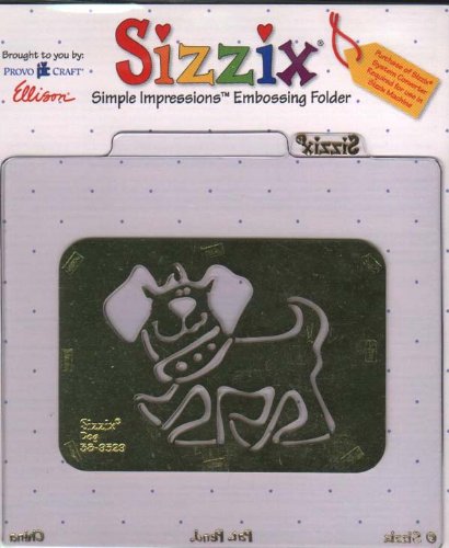 sizzix' simple impressions; embossing folder Dog
