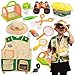 JOYIN Kit de Explorador al Aire Libre para Niños y Juguetes para Atrapar Insectos(Chaleco, sombrero, binoculares, linterna, lupa y brújula)para Exploración en Interiores o Exteriores