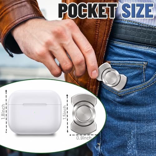 Image of Pack of 2 Stress Relief Toys Adults, Stress Relief Gadgets, Compact Handheld Trainer for Focus, Relaxation, and Fine Motor Skills ( Silver & Gold ) (A1P90)