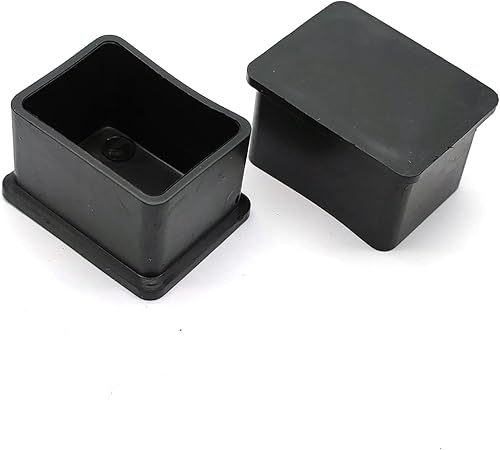 Miniatura 2 de Puntas de goma para patas de silla, tapas de patas de silla rectangulares, tapas antideslizantes para patas de silla, 0.98 x 1.50.984 x 1.496 in