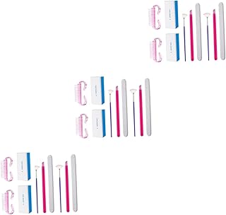 Beavorty 6 Conjuntos De Esmalte De Unhas Ferramentas De Pedicure Limas De Unhas Para Mulheres Limas De Unhas Para Unhas Naturais Bloco De Arquivo De Buffer De Unhas Profissional Limpador