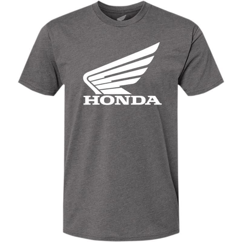 Compatible with Honda Apparel Compatible with Honda Wing T-Shirt Small Heather Gray/White