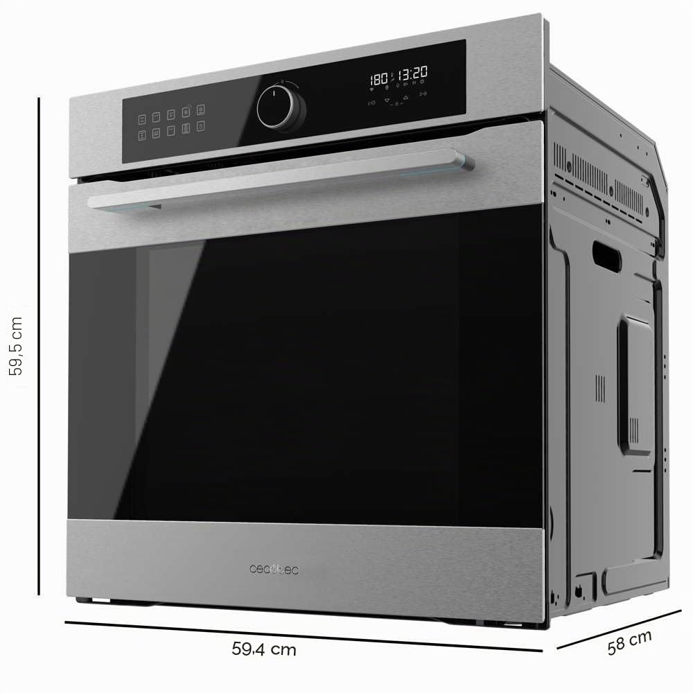 Cecotec Bolero Hexa Einbaubackofen Multifunktion 60cm 3400W 72L Inox AF316000