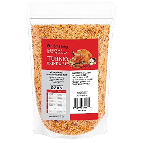 Turkey Brine, Hot & Spicy, For Wet & Dry Brining, 2 Lb 100 Natural, Gourmet Sea