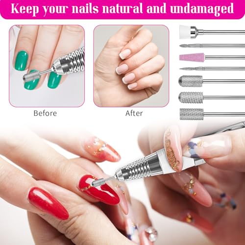 Set de 7 piezas de brocas para taladro de uñas JIEYAO miniatura 2