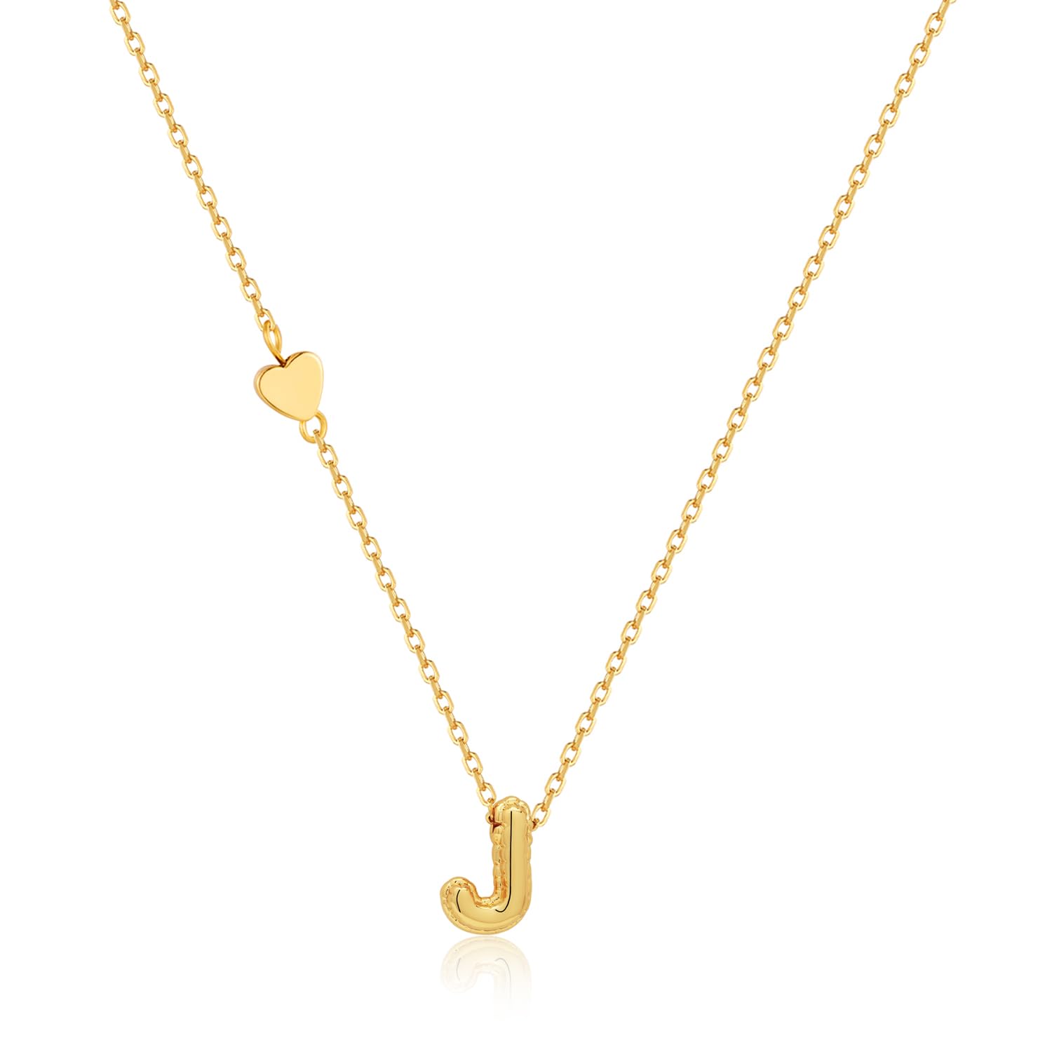 HolidayQbee Kette Buchstaben J Gold Halskette mit Buchstaben