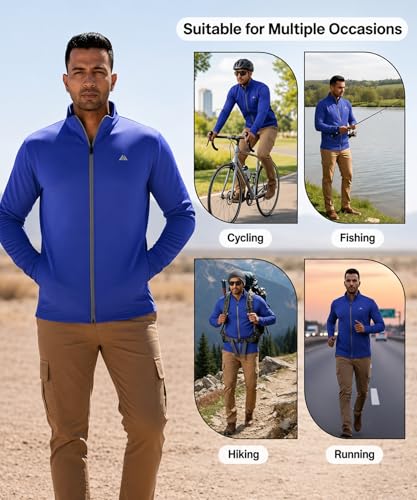 Image of Sun Protection Jacket Men| Sunscreen UV Protection Jacket for Mens Travel,Sports,Gym &Trekking Lightweight Stylish Jackets for Men's Winter Casual Wear