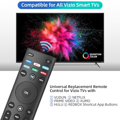 Image of for VIZIO-Smart-TV-Remote-Control, Universal Replacement XRT140 for VIZIO All LED LCD HD 4K UHD HDR Smart TVs