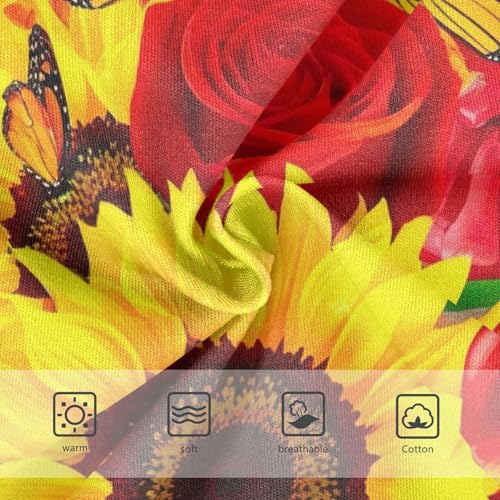 Flower Girls Underwear Toddlers 2t Cotton Girl Panties Cute Butterfly Sunflower Red Rose Kids Undies Briefs3