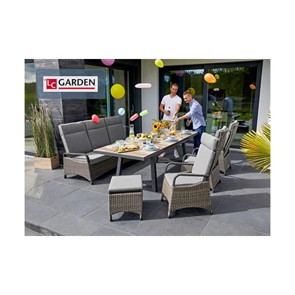 LC Garden Komido Ausziehtisch Braun
