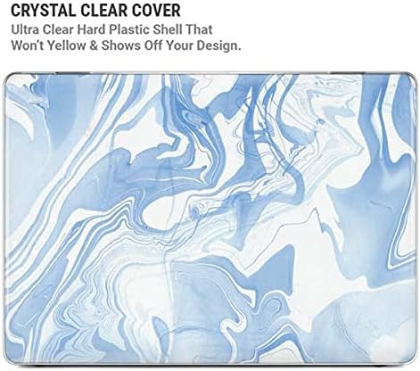 Skinit Case + Skin Compatible with MacBook Air 13in M1 (2021) Originally Designed Blue Marbling Design