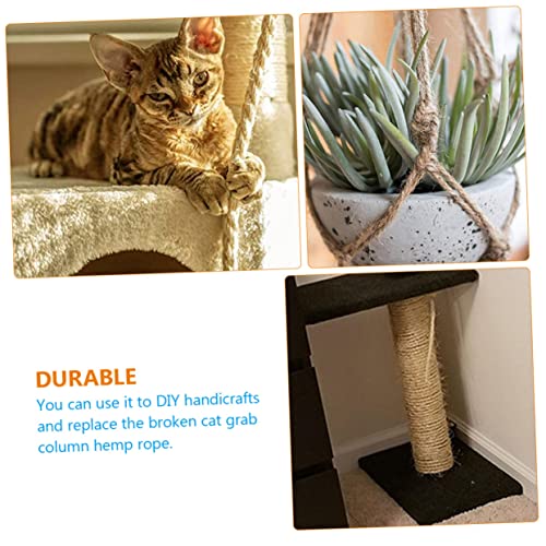 Yardwe Corda Para Arranhar Gatos Uso Diário Artesanato Fio De Juta Corda De Sisal Para Arranhador De