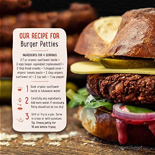 Sunflowerfamily® Organic Sunflower Haché - 6 Pack - Plant Based Meat Substitute - Certified Organic, Sunflower Texture Protein #TOP2