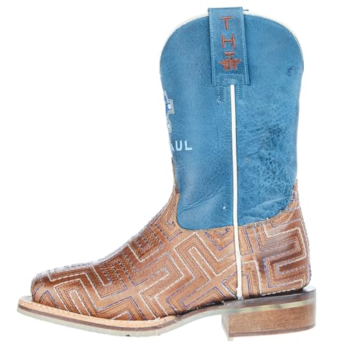 Tin Haul Little Kids Maze Bull Rider Sole Blue 8 In Top Boot2
