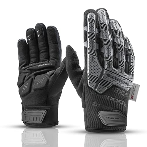 ROCKBROS Motorcycle & Cycling Gloves - Thermal,...