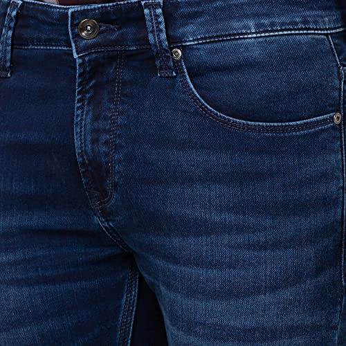 Image of Spykar Men's Super Skinny Fit Low-Rise Jeans (Ankle Length)