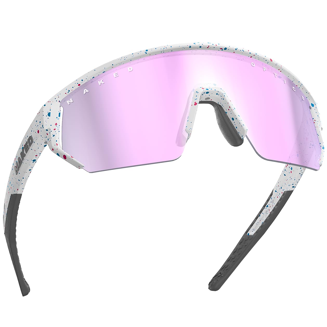 NAKED Optics Blade okulary sportowe męskie, okulary rowerowe damskie, sportowe okulary przeciwsłoneczne z ochroną UV400, szybkie okulary, okulary do jazdy na rowerze wyścigowym, okulary do biegania,