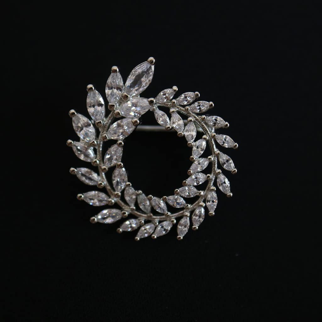 Spilla Fiore Spille Floreali con Strass e Spille per mollette da Donna Accessori di Abbigliamento in Metallo