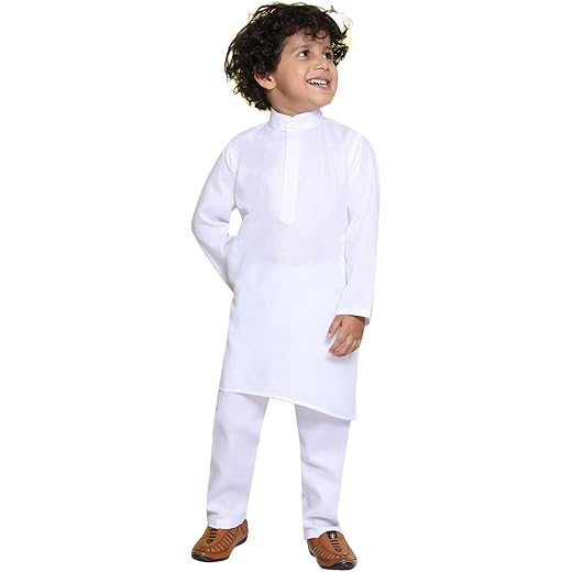 Kids Cotton Full Sleeve Kurta Pajama Set