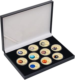 Solar System Coin Set 10 Coins Featuring Planets & Sun - Space & Planet Theme Coin Collection