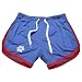 Ctreela Men's Mesh Workout Shorts Sexy Low Rise Breathable Trunks Beach Swimwear Underwear Boxers Quick Dry Sports Shorts Blue