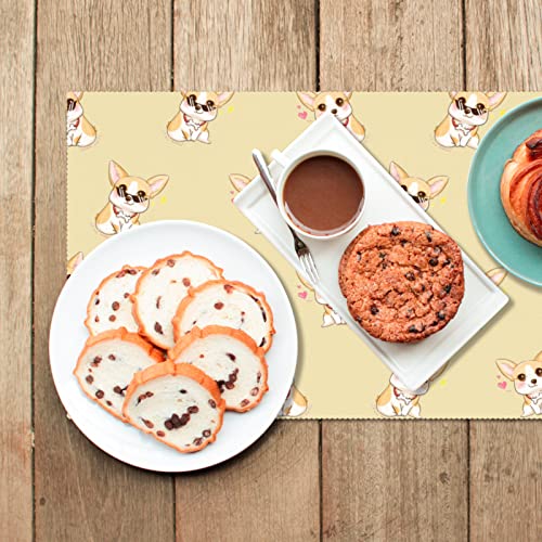 Sets de table Corgi anti-chaleur et lavables pour votre cuisine