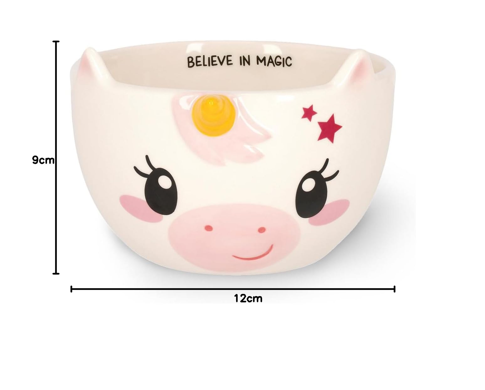 Legami Tazza in Gres per Cereali Unicorn 400 ml 12 x 9 cm