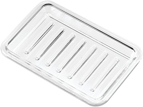 Miniatura 3 de iDesign Royal Plastic - Protector de jabón rectangular bandeja de soporte para barra para encimera de baño ducha cocina 35 x 525 pulgadas
