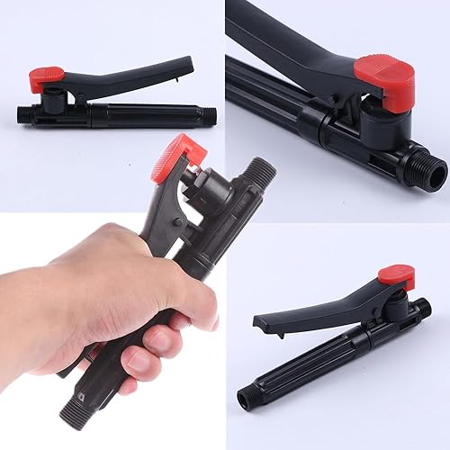Miniatura 7 de 2 pulverizadores de presión de acción de salpicaduras, mango de rociador de jardín, repuesto para pistola de gatillo, piezas de mango para jardín,