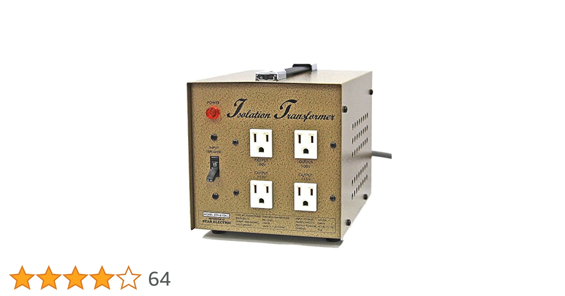 Amazon.co.jp: プロケーブル アイソレーション電源トランス 600W