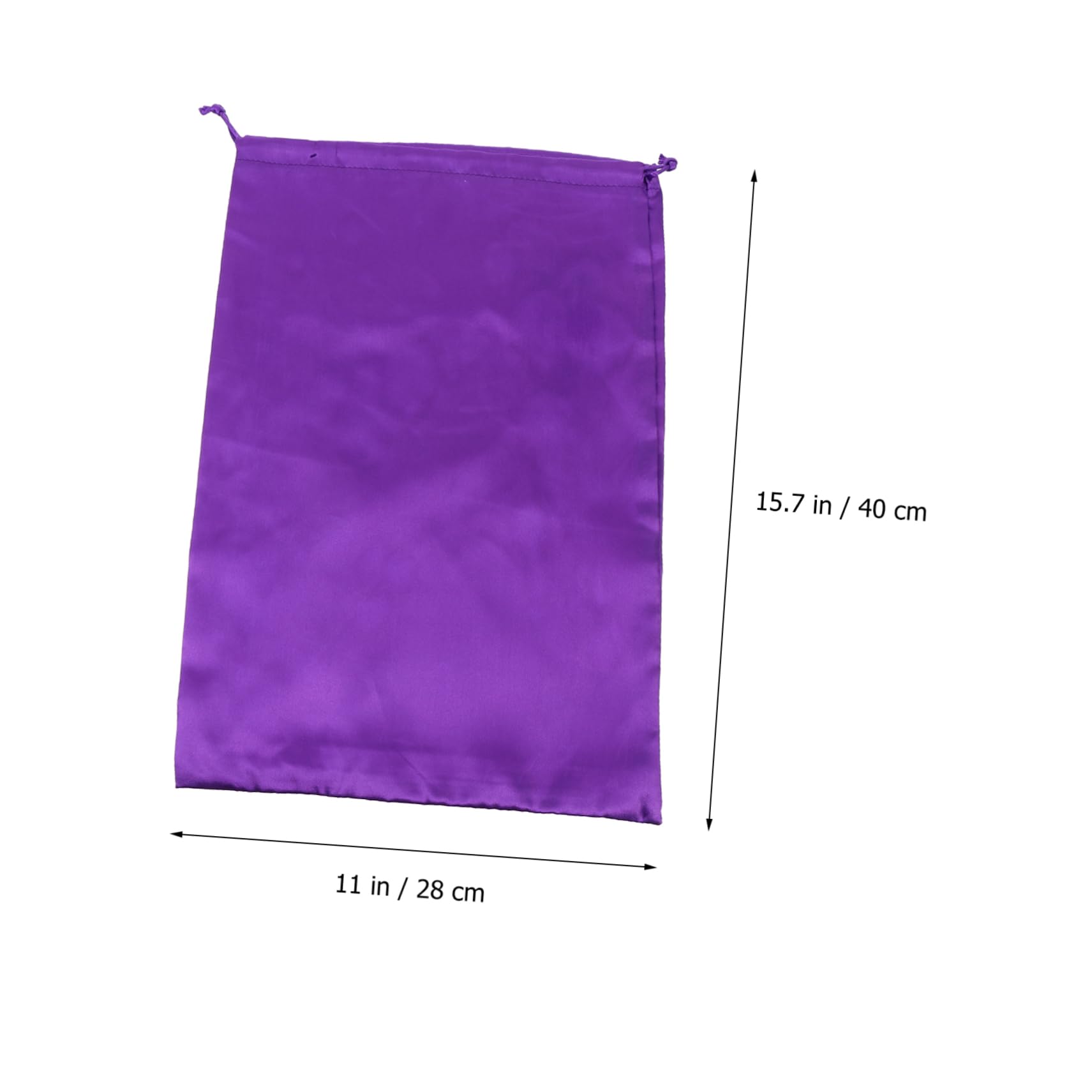 Perückenbeutel 10 Stück aus Satin mit Kordelzug in Violett