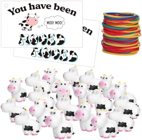 Marsui 60-Piece You've Been Mooed Kit - Cow Tag Game For Car Enthusiasts & Cruise Events