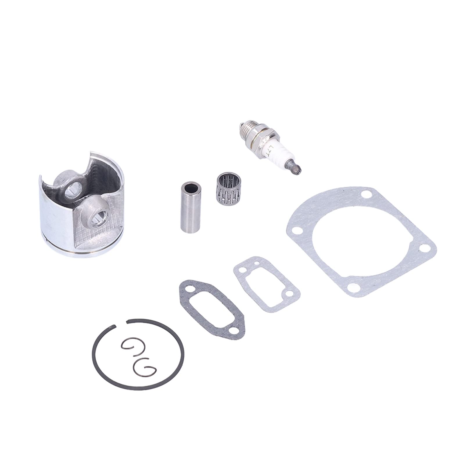 Kit pistone in cilindro di catene, set di ricostruzione del motore in alluminio da 50 mm con cuscinetto ad ago per candele, compatibile con moi 268/268xp/268K
