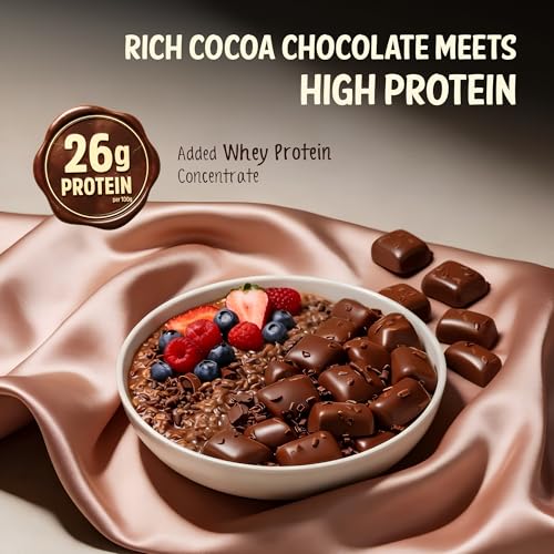 Image of MuscleBlaze High Protein Oats (Cocoa Rich Chocolate, 1kg) | 26g Protein | Breakfast Cereals for Weight Management
