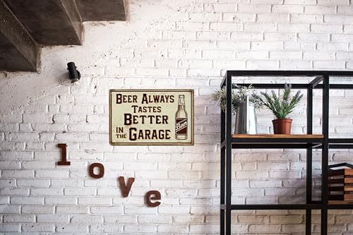 Save on Funny Beer Tin Sign - Vintage Metal Wall Decor for Garage - Image 3