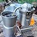 Glemall Extra Rare Vintage Camping Coffee Kit, Portable Espresso Maker Set, Vintage Outdoor Coffee Pour Over Kit, Compact Camping Coffees Makers for Travel Hiking & Outdoor Adventures (1)