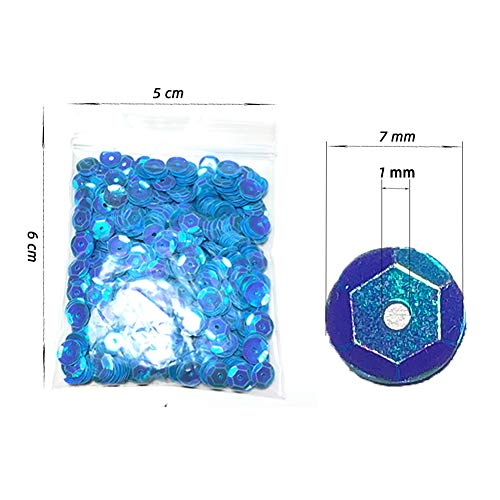 6mm Loose Sequins, 24 Colors Bulk Cup Sequins Metallic Paillettes and Spangles for DIY Embroidery Crafts Making Supply - Thumbnail 3