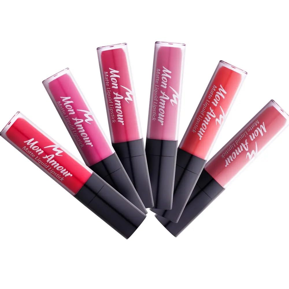 Mon Amour Matte Liquid Lipstick Pastel Daylong Waterproof Mat Likit Ruj 10 Saat Kalıcı (04 Mulberry/Bordo Kırmızımsı Dut)
