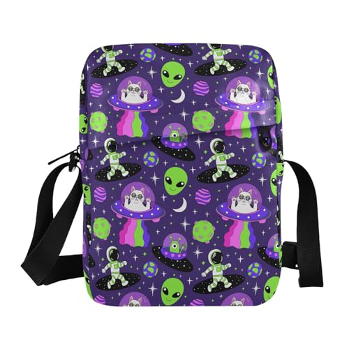 Crossbody Bags Rainbow Women Men Mini Messenger Bag, Adjustable Side Shoulder Bag, Travel Portable Purse