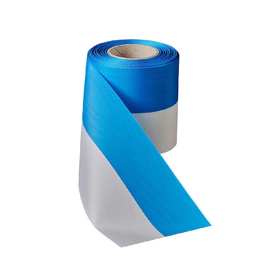 Nationalband Moire I Breite: 75 mm I Länge: 25 Meter I blau Weiss