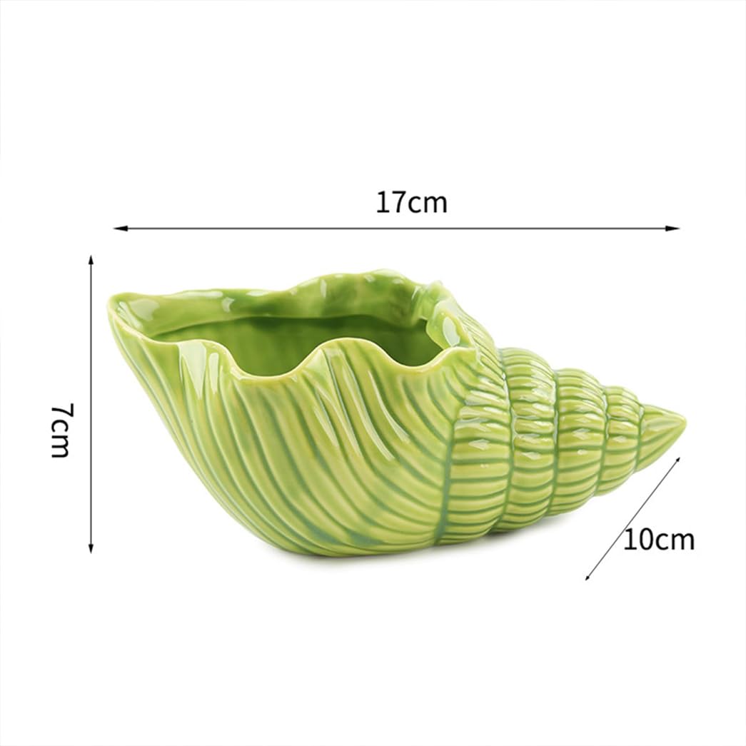GVILTY Poschetti per Sigarette in Ceramica per All'aperto al Chiuso, Tavolo da Tavolo da Posacenere a Forma di Conchiglia per Sigarette, Tavolo Decorativo Posacenere Top Yellow
