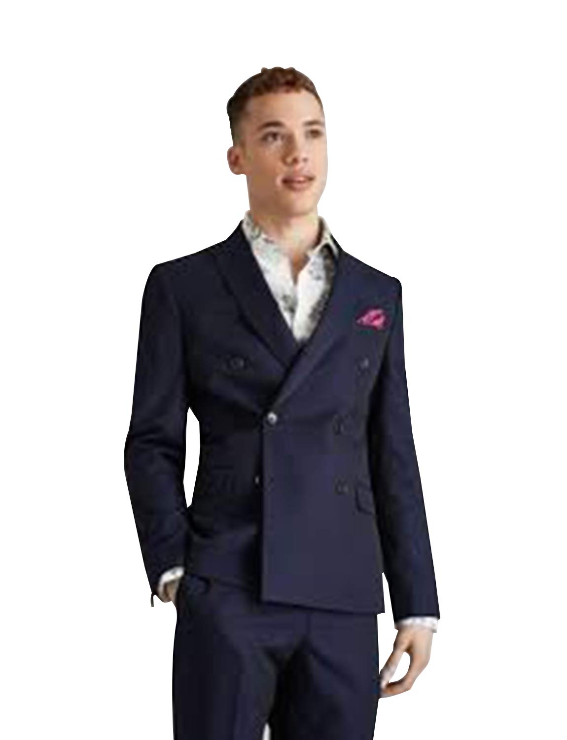 Veste double boutonnage veston costume ajusté élégant