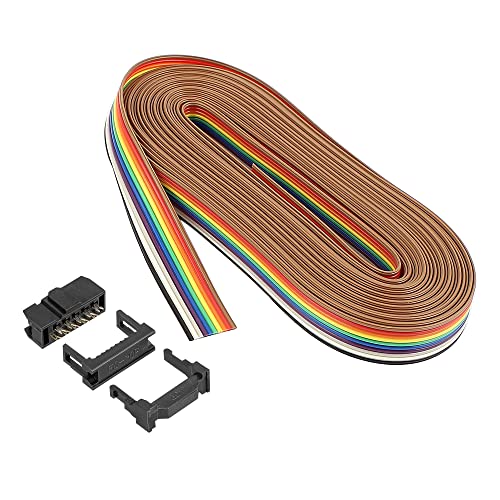 QUARKZMAN Regenbogen Flachbandkabel mit 25 Buchse