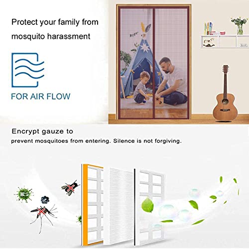 Zanzariera Magnetica per Porte,115x250cm(W*H)