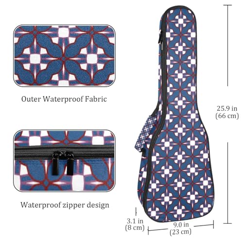 JRHEJTHH Housse imperméable durable pour ukulélé avec épaules réglables pour 53,3 cm, 58,4 cm, 61 cm, rembourrage épais, motifs texturés ethniques nordiques – Noir, Multicolore., - Les Beatles, Paul McCartney, John Lennon, RIngo Starr, George Harrison JRHEJTHH Housse imperméable durable pour ukulélé avec épaules réglables pour 53,3 cm, 58,4 cm, 61 cm, rembourrage épais, motifs texturés ethniques nordiques – Noir, Multicolore., – Image 5