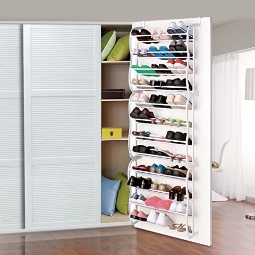 Moclever 36Pair Over-The-Door Shoe Rack, 12 Layers Wall Hanging Closet Shoe Organizer Storage Stand #TOP1