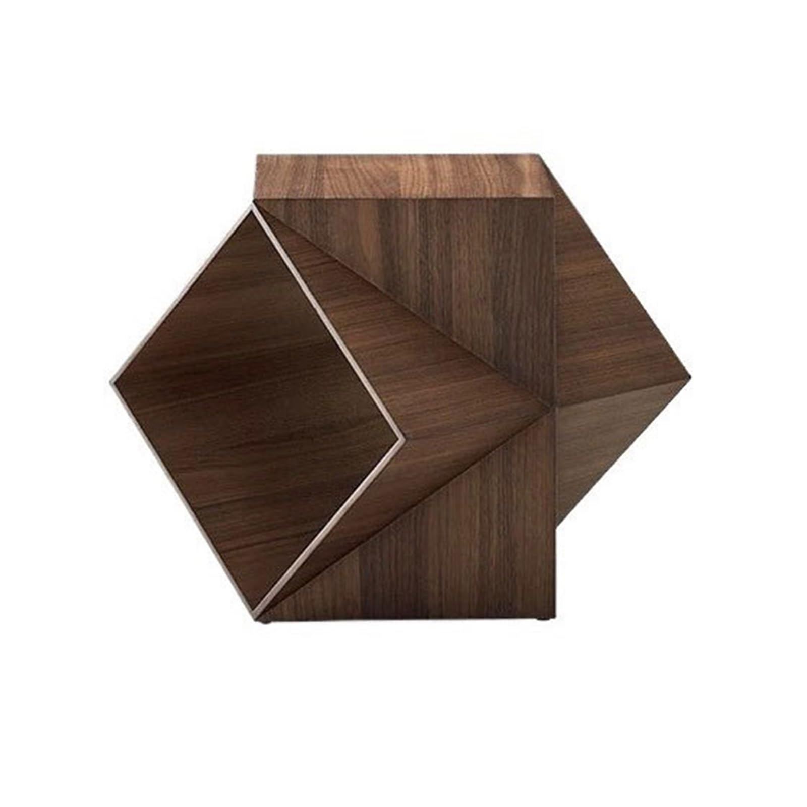 WANGHAI-666 Bookcases Multifaceted Geometric Shapes Floor Wooden Small Bookshelf Creative Arts Storage Side Table
