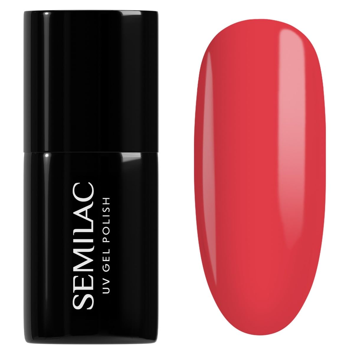 SEMILAC Gel Nail Polish 134 Red Carpet - Full Coverage Gel Polish - Soak Off Easy To Use LED/UV Nail Lamp - Long Lasting Manicure and Pedicure up to 3 weeks