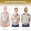 CycleMore Ergonomic Baby Carrier Newborn to Toddler - Lightweight & Breathable Infant Carrier with 3 Carry Positions, Hip-Healthy M-Shape Seat for 7-35 lbs (Houndstooth) #3